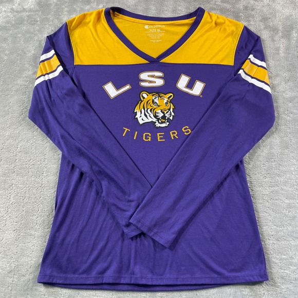 LSU Tigers Shirt Womens XL NCAA SEC Football College Fan Tailgate - Picture 1 of 8